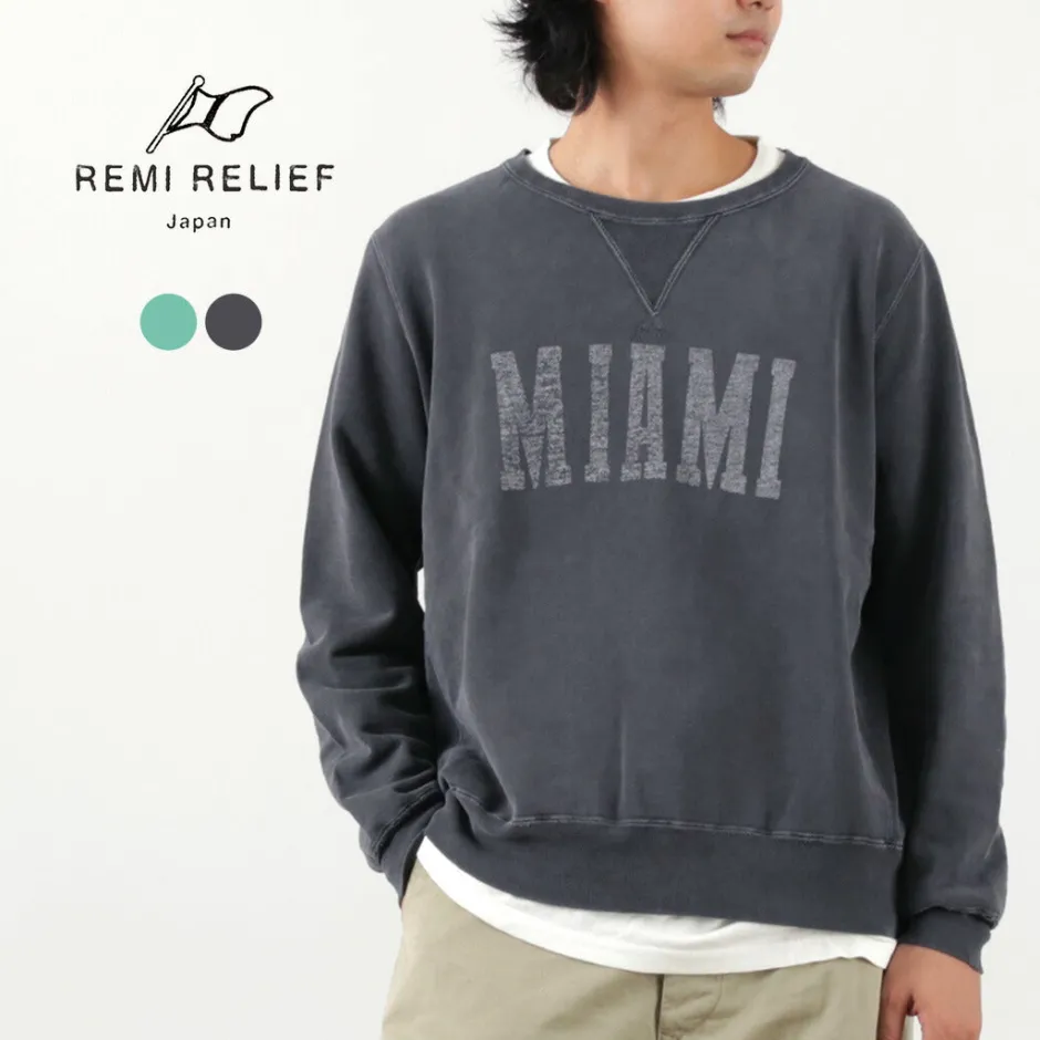 Sweatshirts^REMI RELIEF / SP processed lined crew (MIAMI)