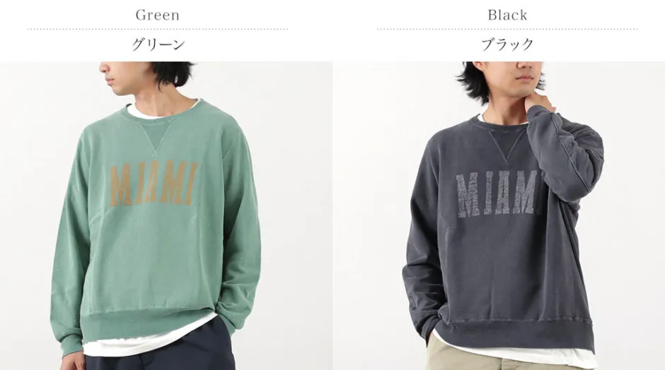 Sweatshirts^REMI RELIEF / SP processed lined crew (MIAMI)