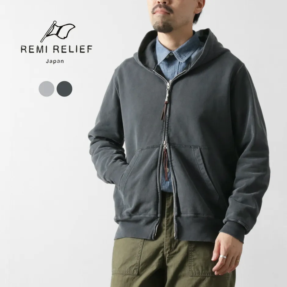 Sweatshirts^REMI RELIEF / SP processing Pile-lining ZIP Hoodie (Plain)