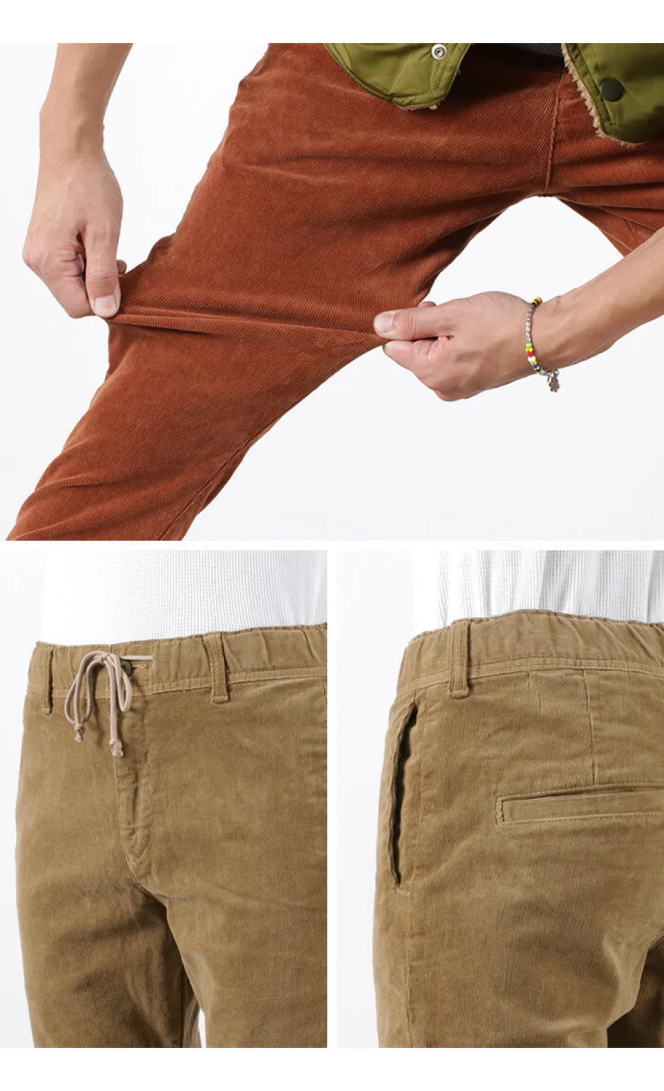 Trousers^REMI RELIEF / Stretch Corduroy Easy Pants