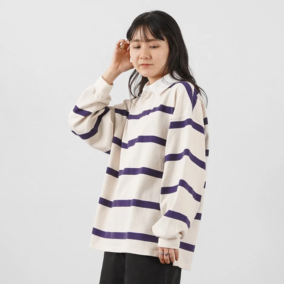 T-Shirts^REMI RELIEF / Stripe Rugger Shirt