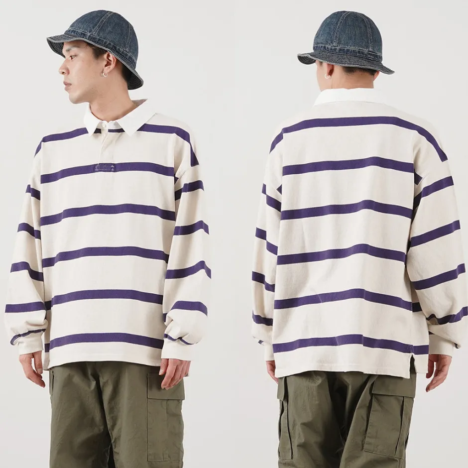 T-Shirts^REMI RELIEF / Stripe Rugger Shirt