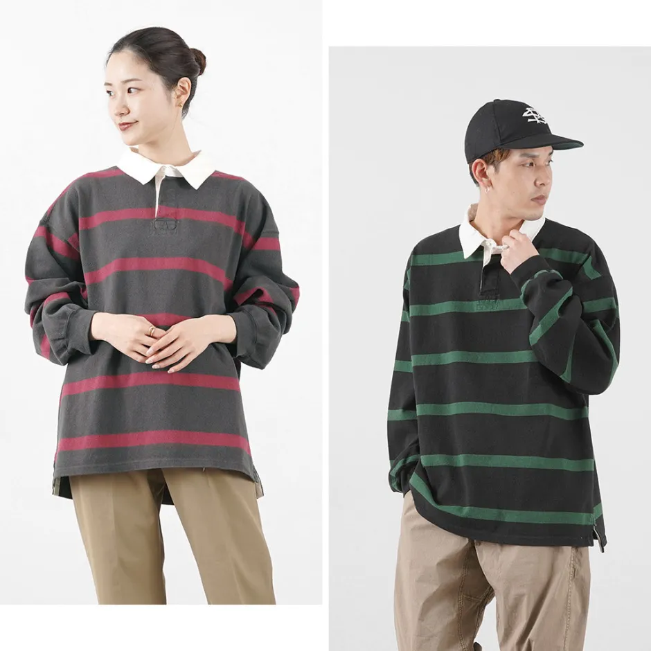 T-Shirts^REMI RELIEF / Stripe Rugger Shirt