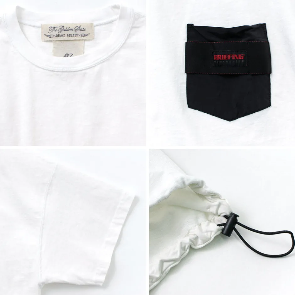T-Shirts^REMI RELIEF x BRIEFING / Collaboration jersey pocket T-shirt