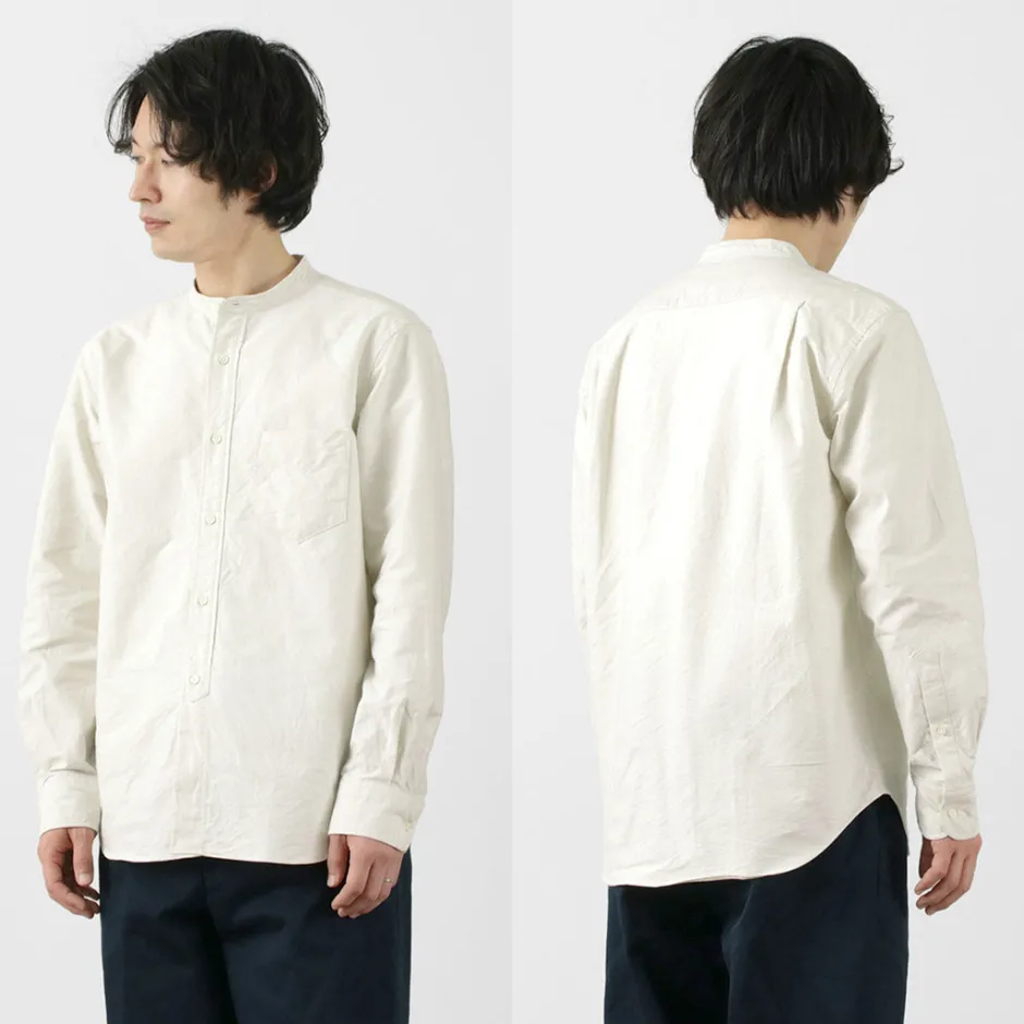 Shirts^ROCOCO / American Ox Band Collar Shirt