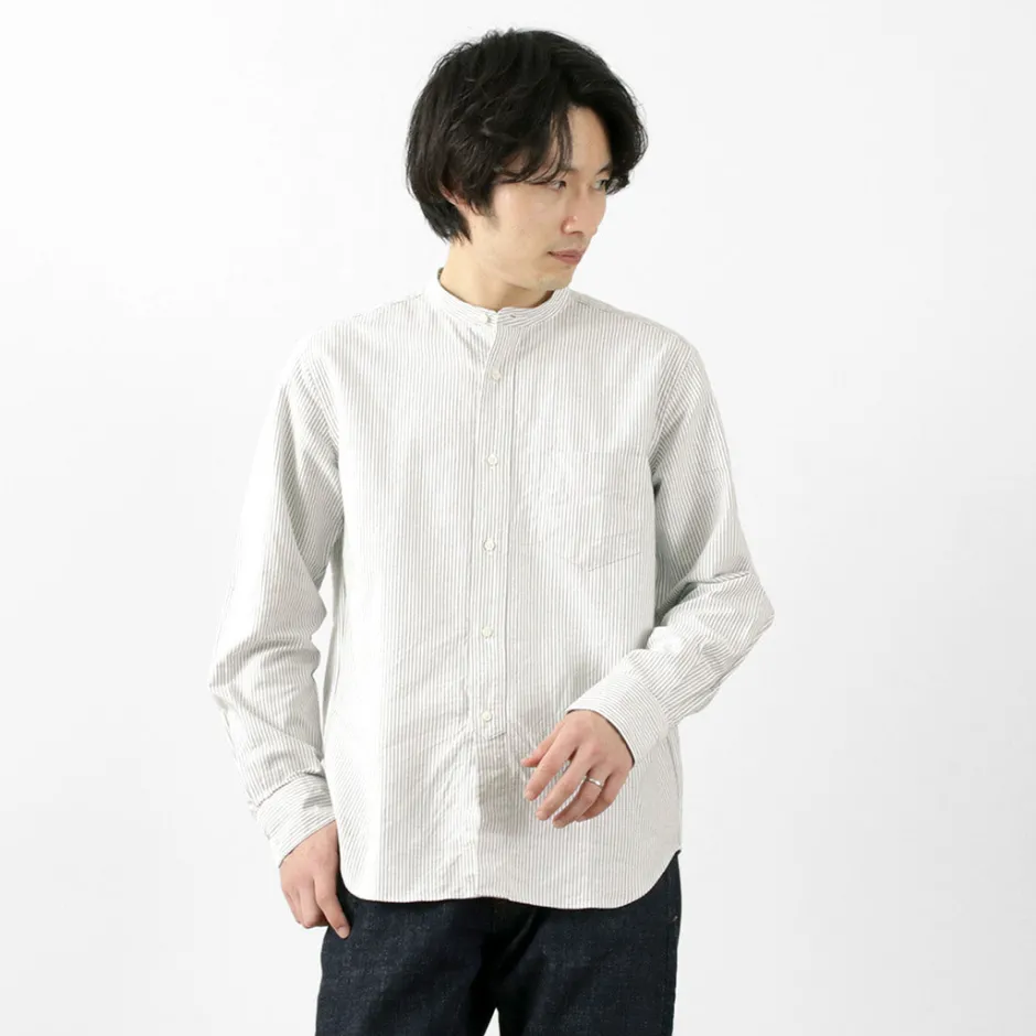 Shirts^ROCOCO / American Ox Band Collar Shirt