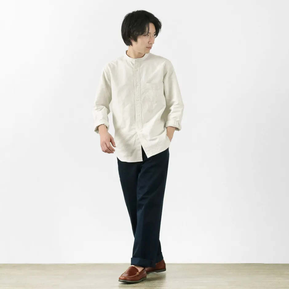 Shirts^ROCOCO / American Ox Band Collar Shirt