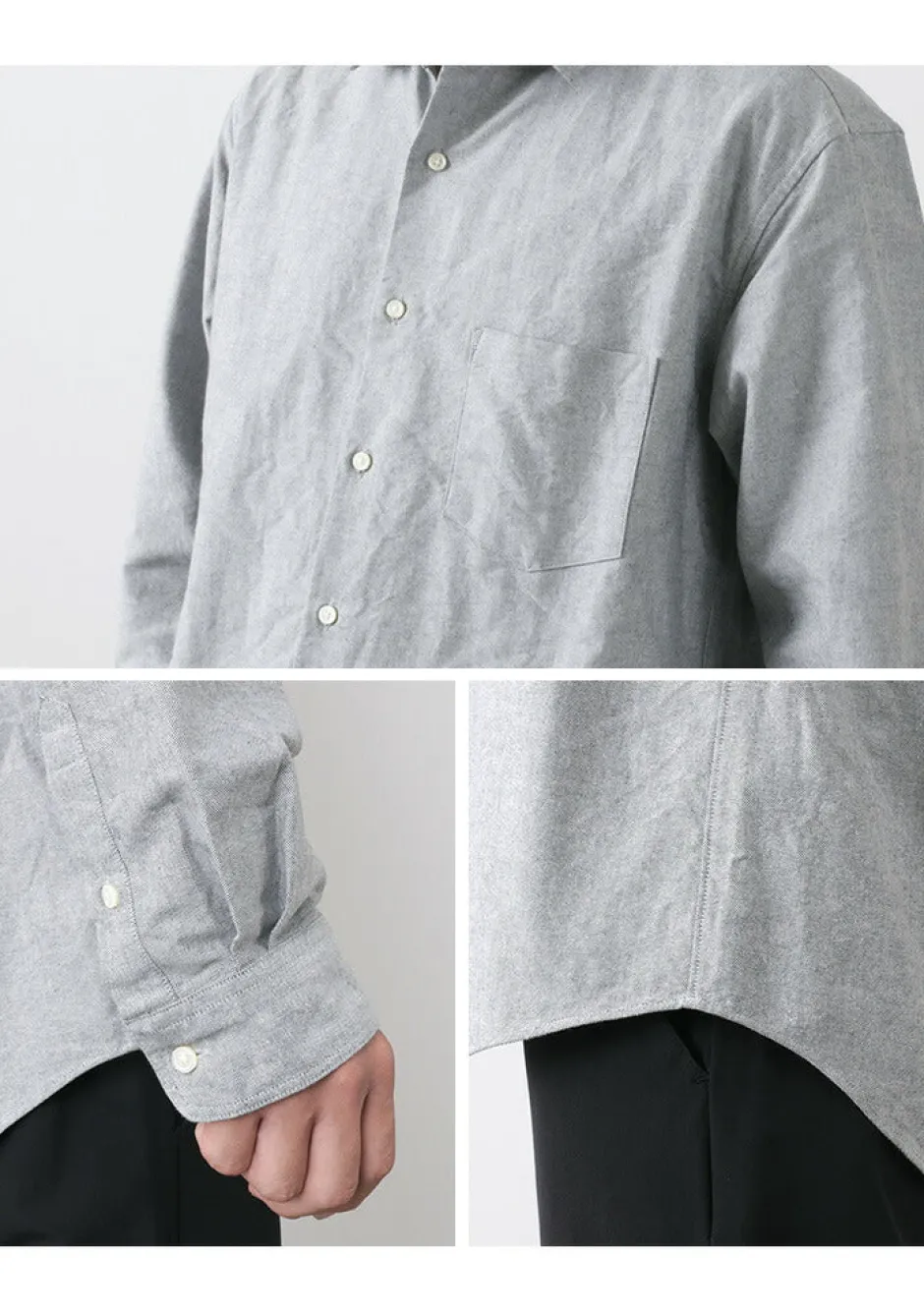 Shirts^ROCOCO / American Ox Wide Shirt Regular Collar