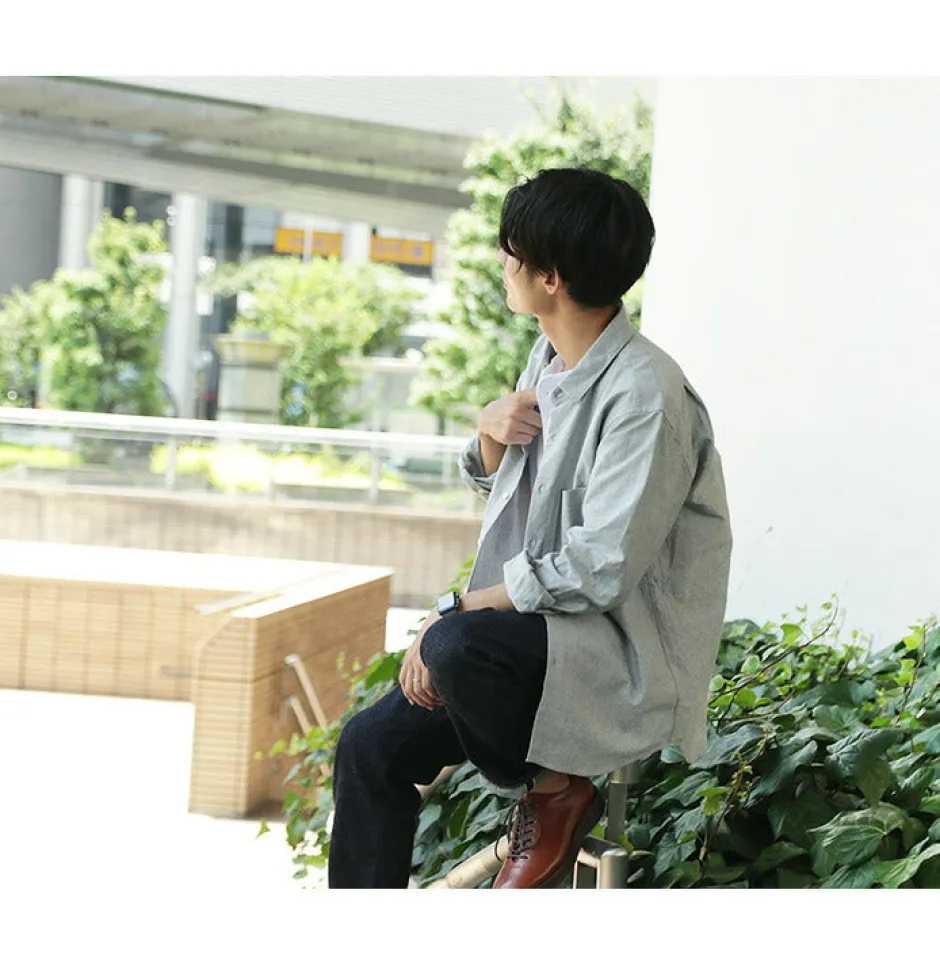 Shirts^ROCOCO / American Ox Wide Shirt Regular Collar