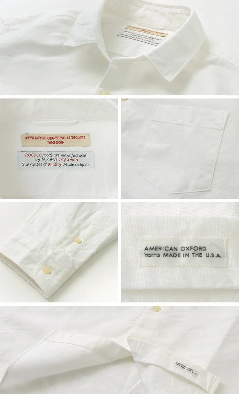 Shirts^ROCOCO / American Ox Wide Shirt Regular Collar