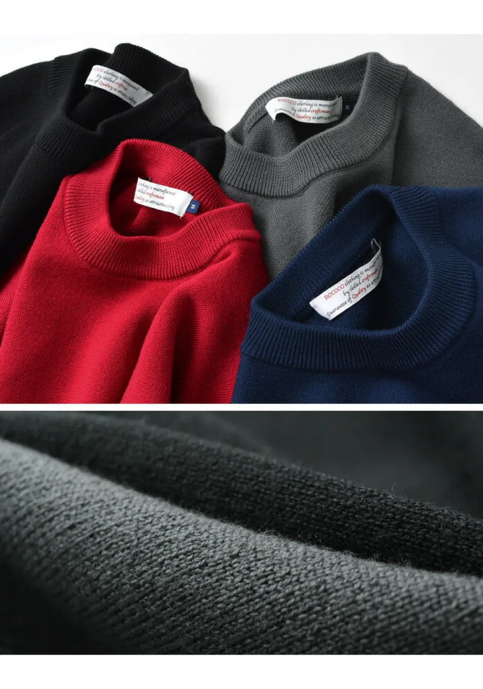 Knits^ROCOCO / Extra Fine Merino 25oz Heavyweight Crew