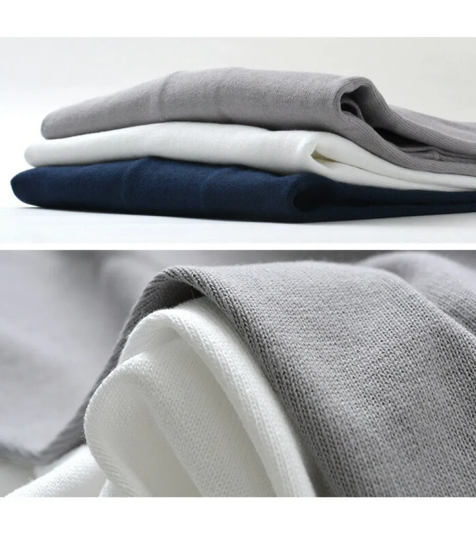 T-Shirts^ROCOCO / Hemmed Jersey Cotton Crew Neck Cut & Sew