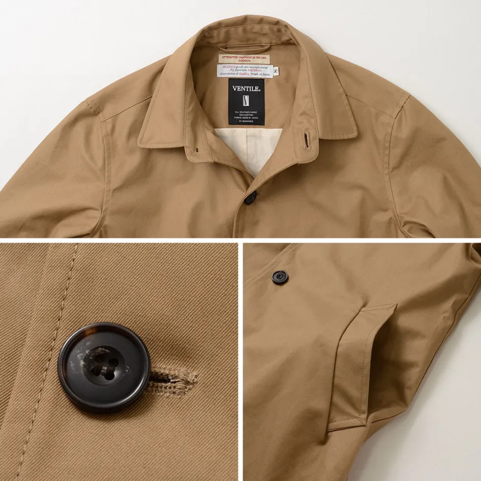 Coats^ROCOCO / High-Density Short Ball Collar Coat