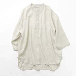 T-Shirts^ROCOCO / Linen cloth Henley Neck T-Shirt