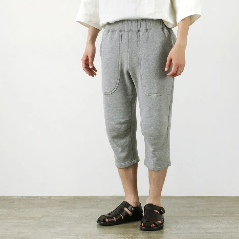Shorts^ROCOCO / Loopwheel knit sweatshirt cropped trousers