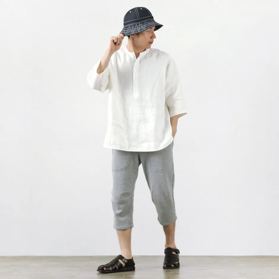 Shorts^ROCOCO / Loopwheel knit sweatshirt cropped trousers