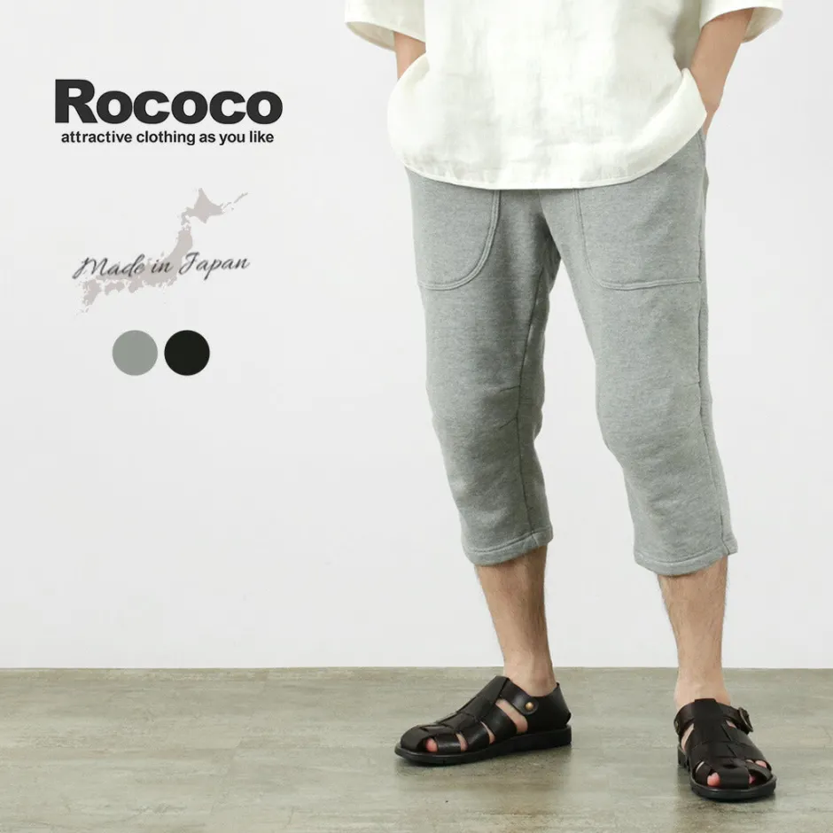 Shorts^ROCOCO / Loopwheel knit sweatshirt cropped trousers