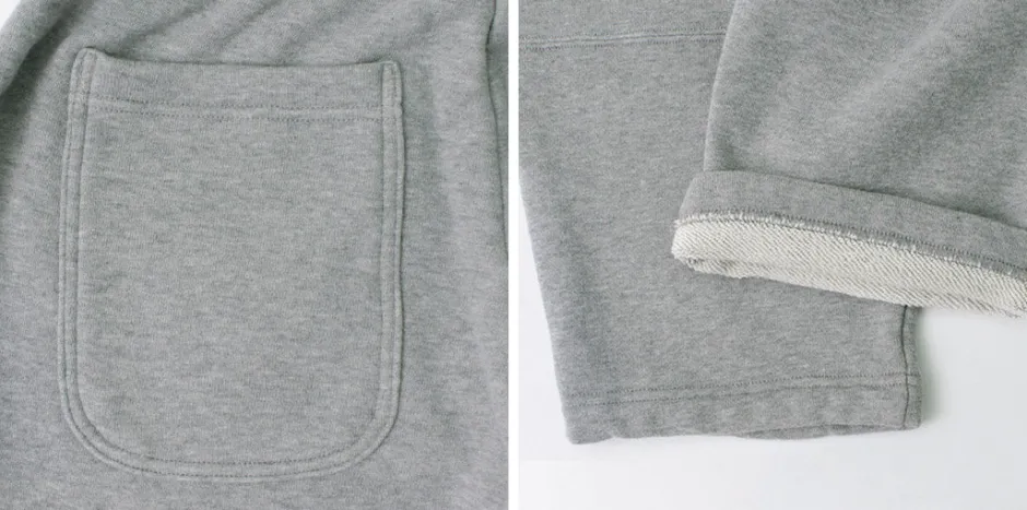 Shorts^ROCOCO / Loopwheel knit sweatshirt cropped trousers