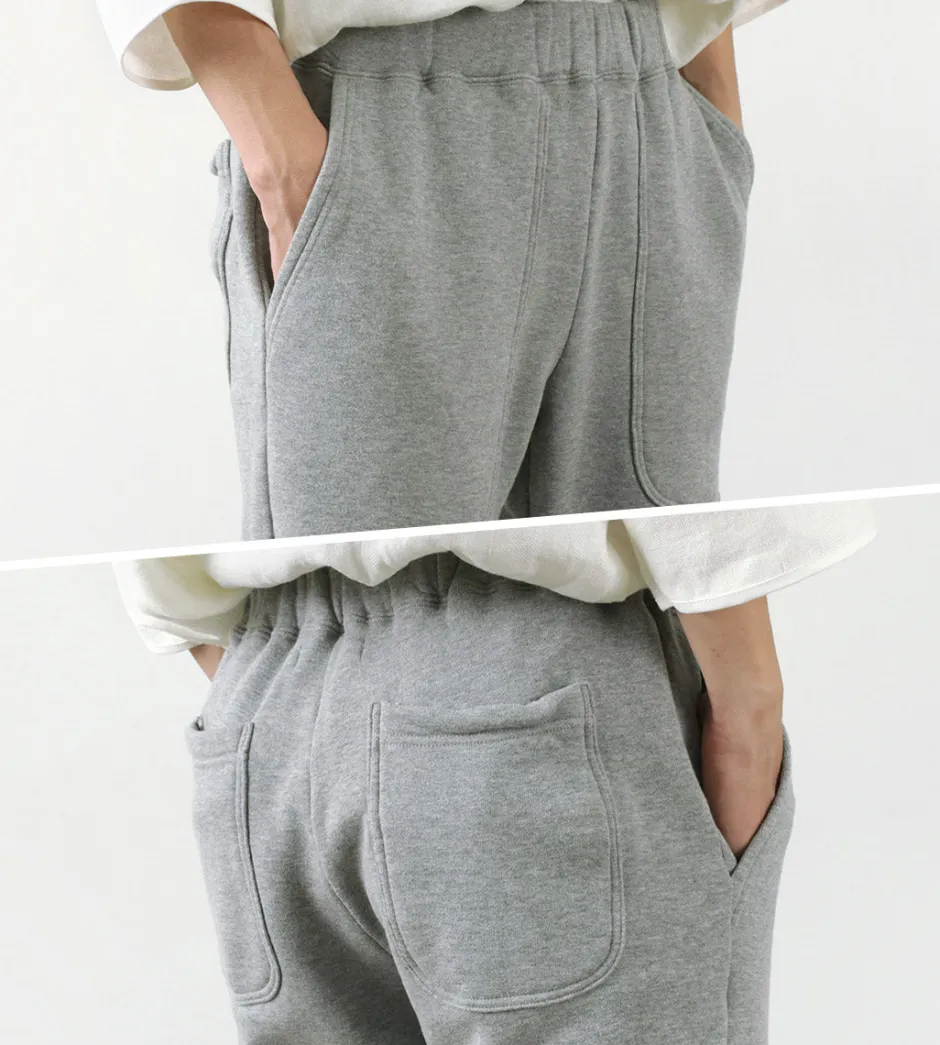 Shorts^ROCOCO / Loopwheel knit sweatshirt cropped trousers