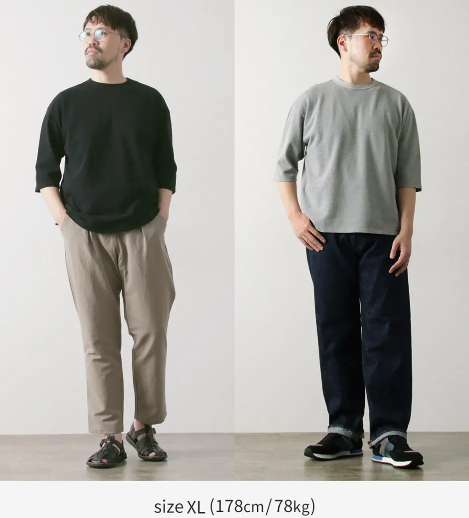 T-Shirts^ROCOCO / Pique 3/4 Sleeve T-Shirt
