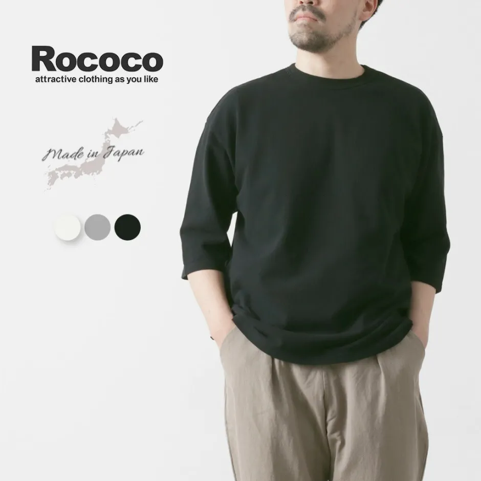 T-Shirts^ROCOCO / Pique 3/4 Sleeve T-Shirt