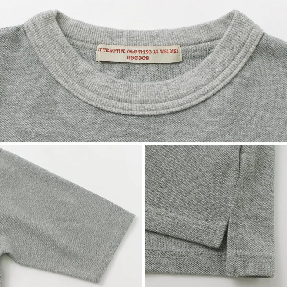 T-Shirts^ROCOCO / Pique 3/4 Sleeve T-Shirt