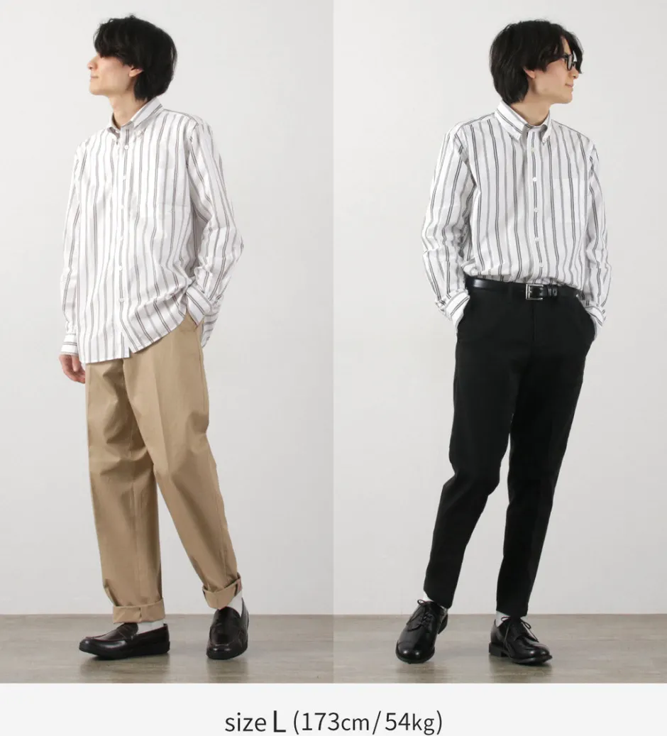 Shirts^ROCOCO / Random Stripe Button Down Shirt Classic Fit