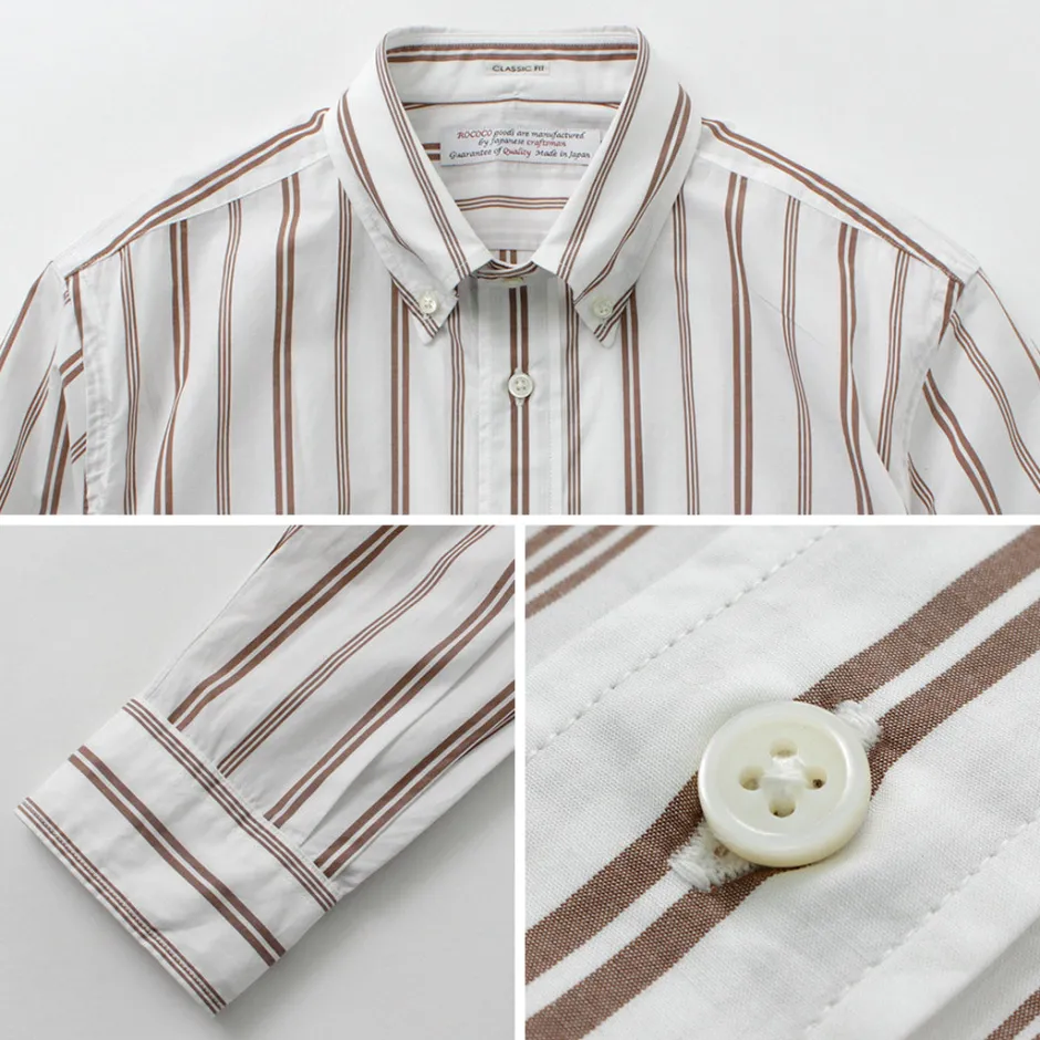 Shirts^ROCOCO / Random Stripe Button Down Shirt Classic Fit