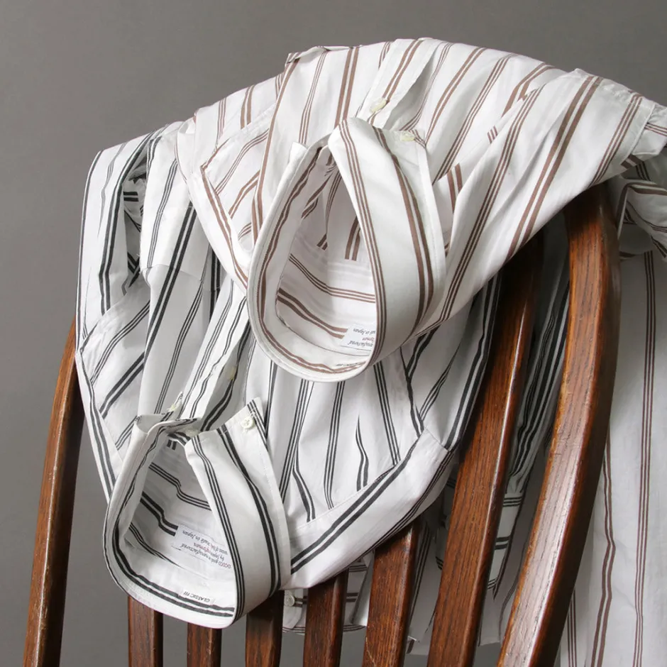 Shirts^ROCOCO / Random Stripe Button Down Shirt Classic Fit