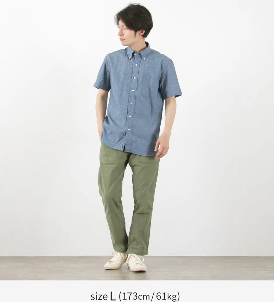Shirts^ROCOCO / Selvage Chambray S/S Button Down Shirt