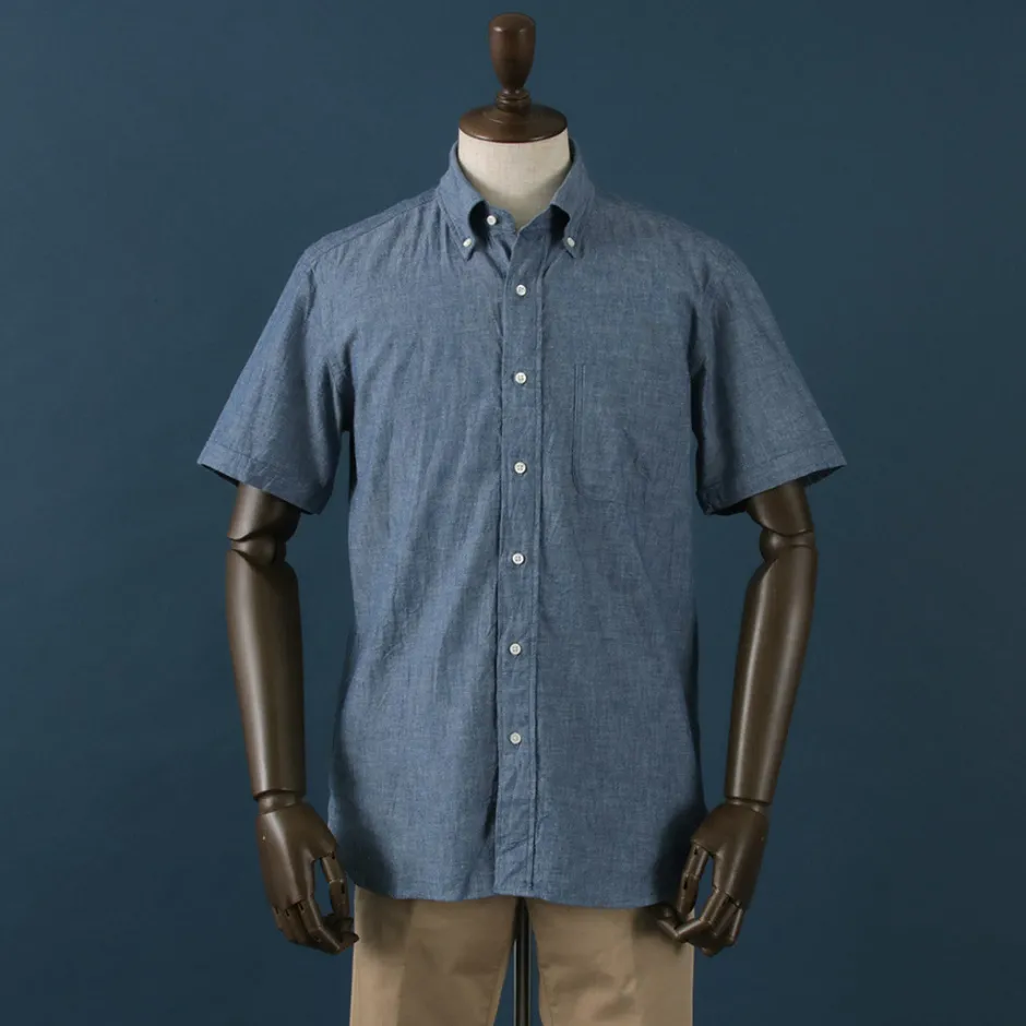 Shirts^ROCOCO / Selvage Chambray S/S Button Down Shirt