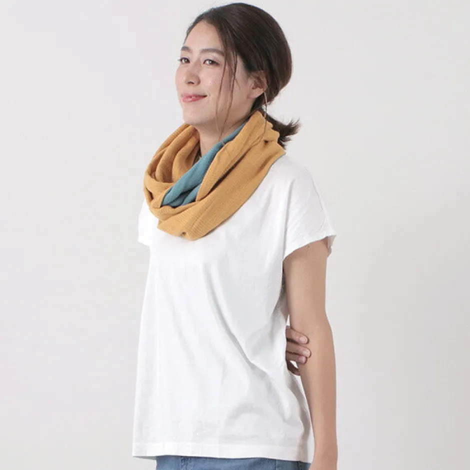 Scarfs^ROCOCO / 2-Tone Snood Reversible Imabari Scarf