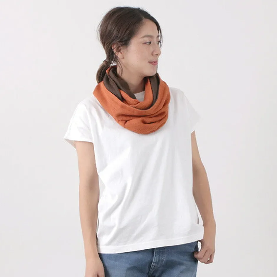 Scarfs^ROCOCO / 2-Tone Snood Reversible Imabari Scarf