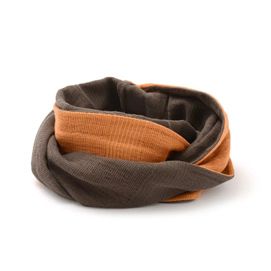 Scarfs^ROCOCO / 2-Tone Snood Reversible Imabari Scarf