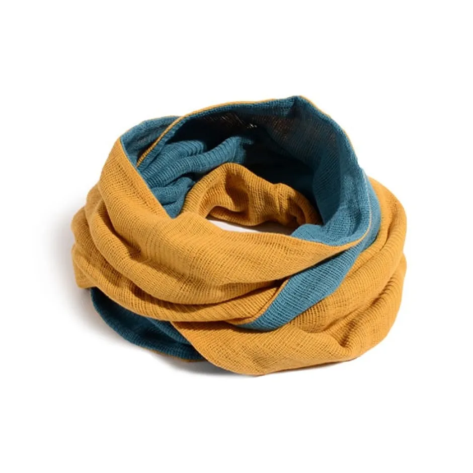 Scarfs^ROCOCO / 2-Tone Snood Reversible Imabari Scarf
