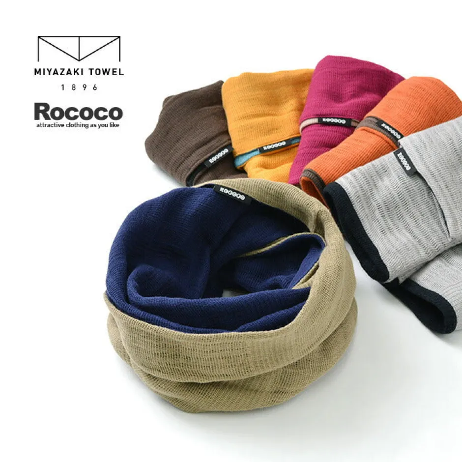 Scarfs^ROCOCO / 2-Tone Snood Reversible Imabari Scarf