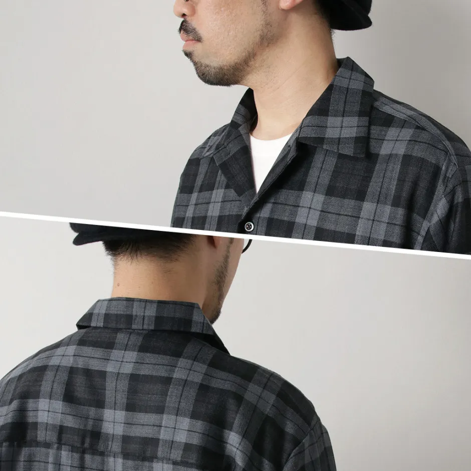 Shirts^ROCOCO / Wool Open-Collared Shirt