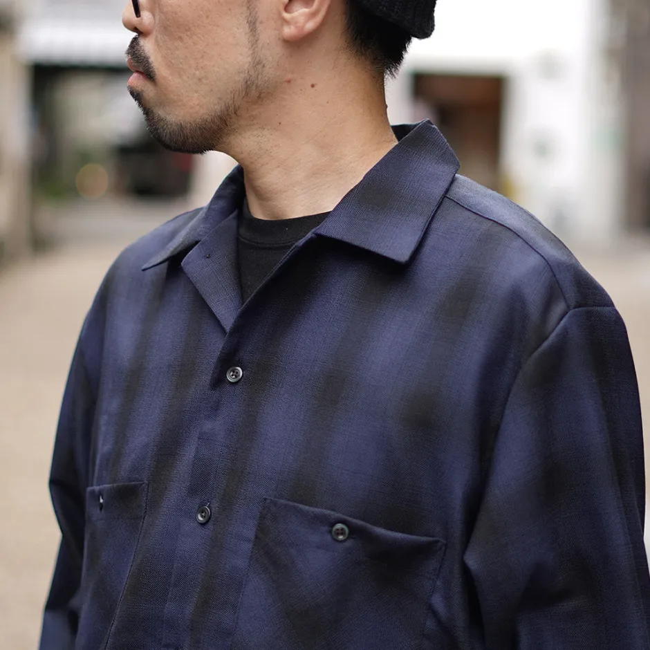 Shirts^ROCOCO / Wool Open-Collared Shirt