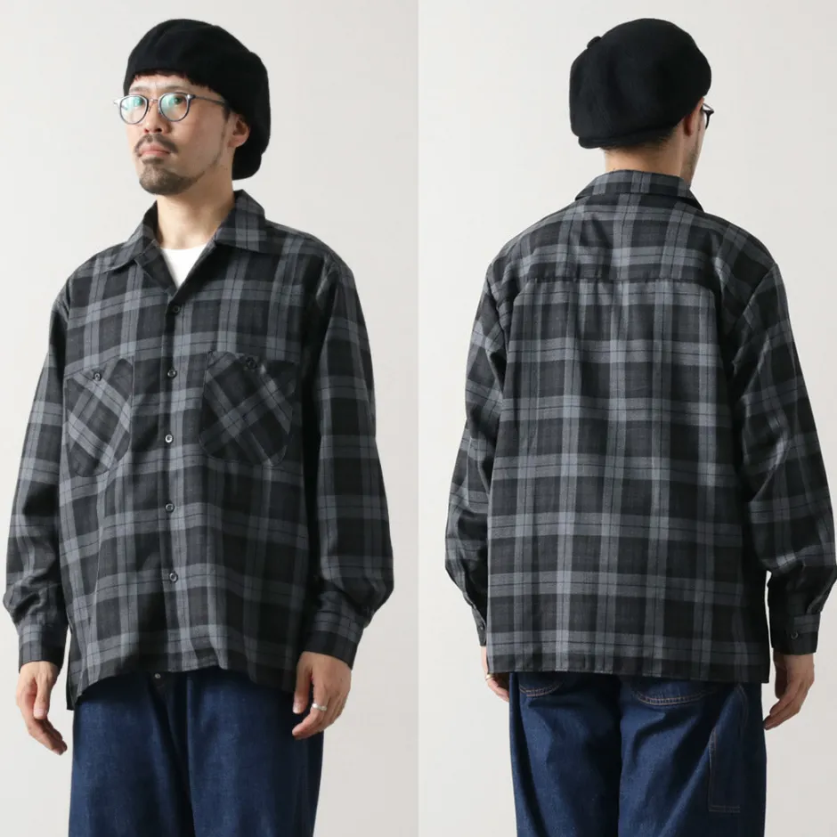 Shirts^ROCOCO / Wool Open-Collared Shirt