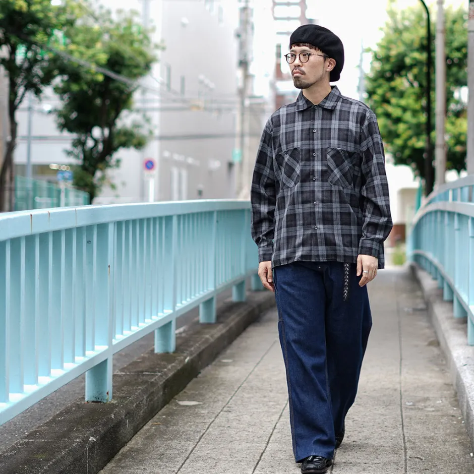 Shirts^ROCOCO / Wool Open-Collared Shirt