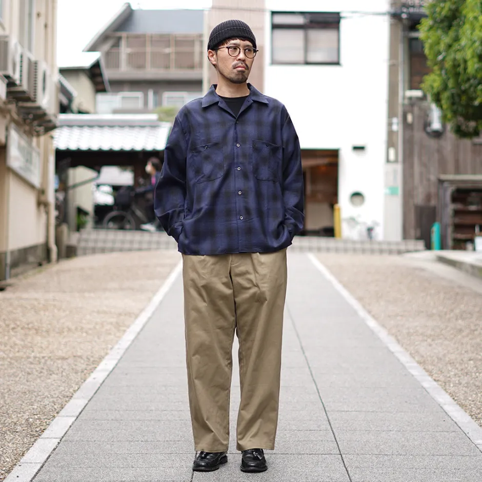 Shirts^ROCOCO / Wool Open-Collared Shirt