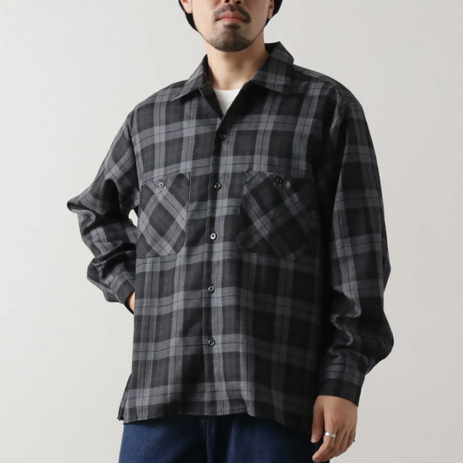 Shirts^ROCOCO / Wool Open-Collared Shirt