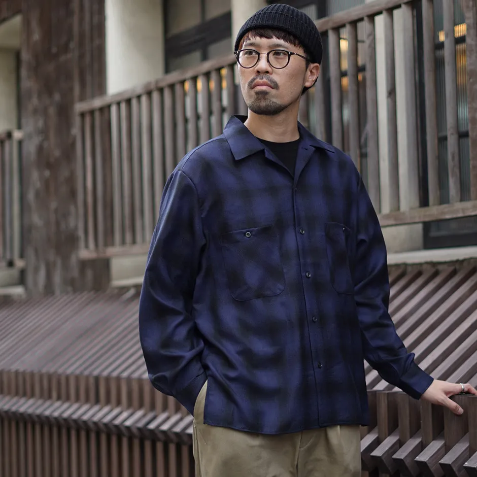 Shirts^ROCOCO / Wool Open-Collared Shirt