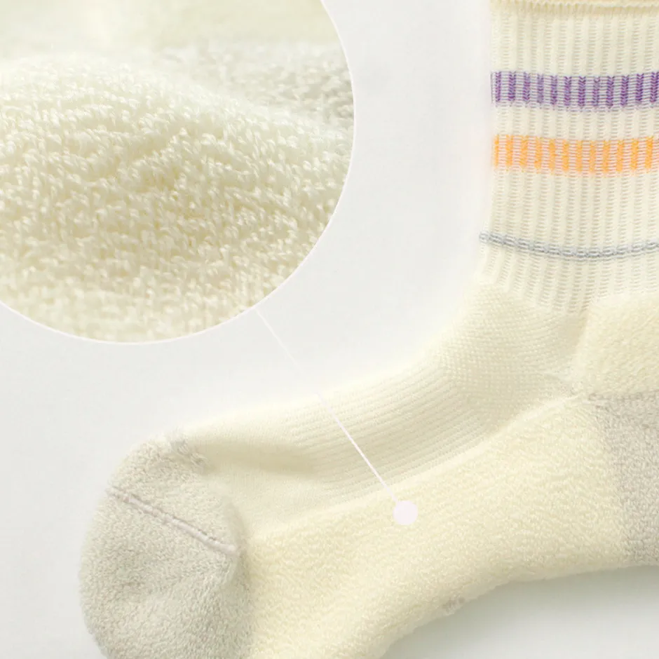 Socks^ROTOTO / All Rounder 2 Stripe Merino Crew Socks