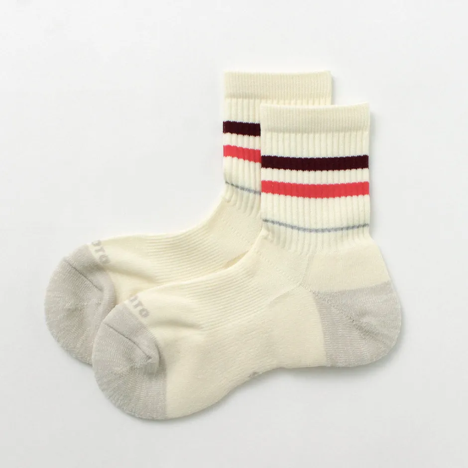 Socks^ROTOTO / All Rounder 2 Stripe Merino Crew Socks