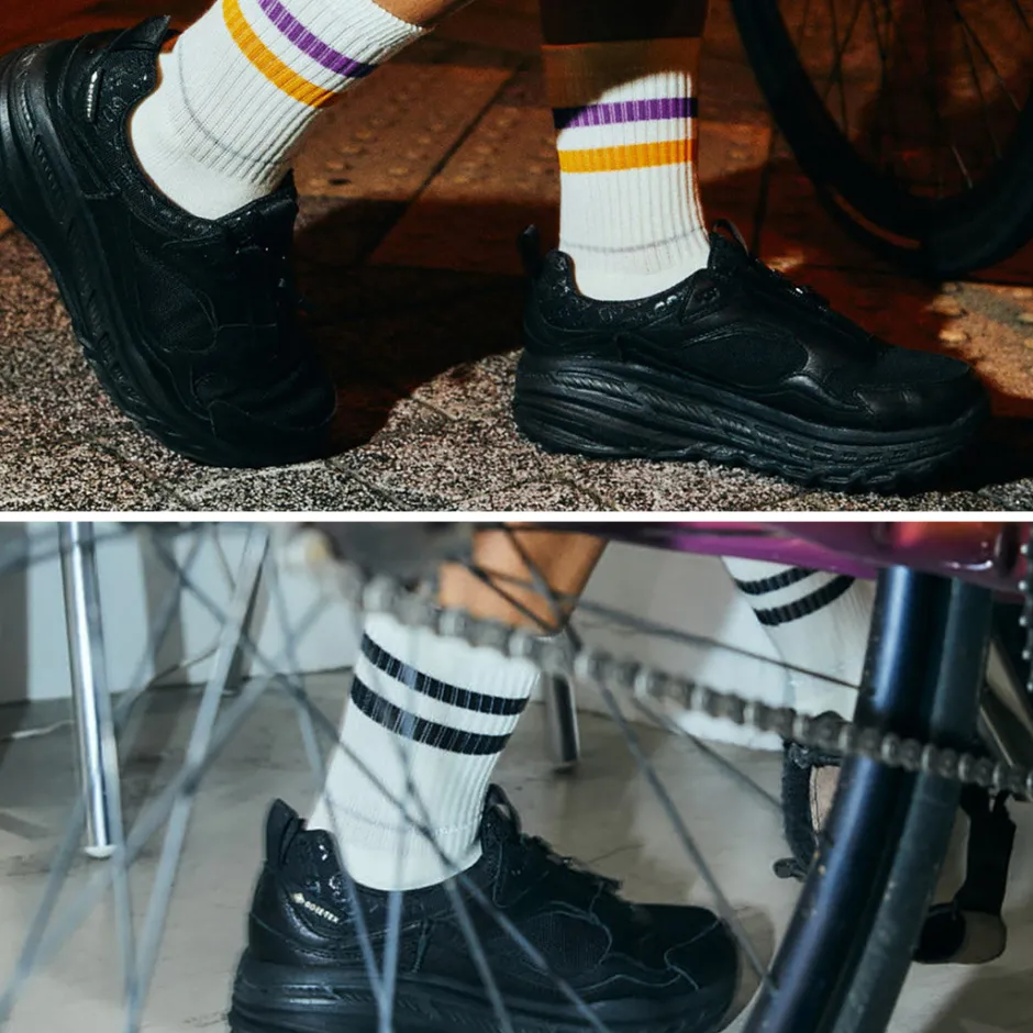 Socks^ROTOTO / All Rounder 2 Stripe Merino Crew Socks