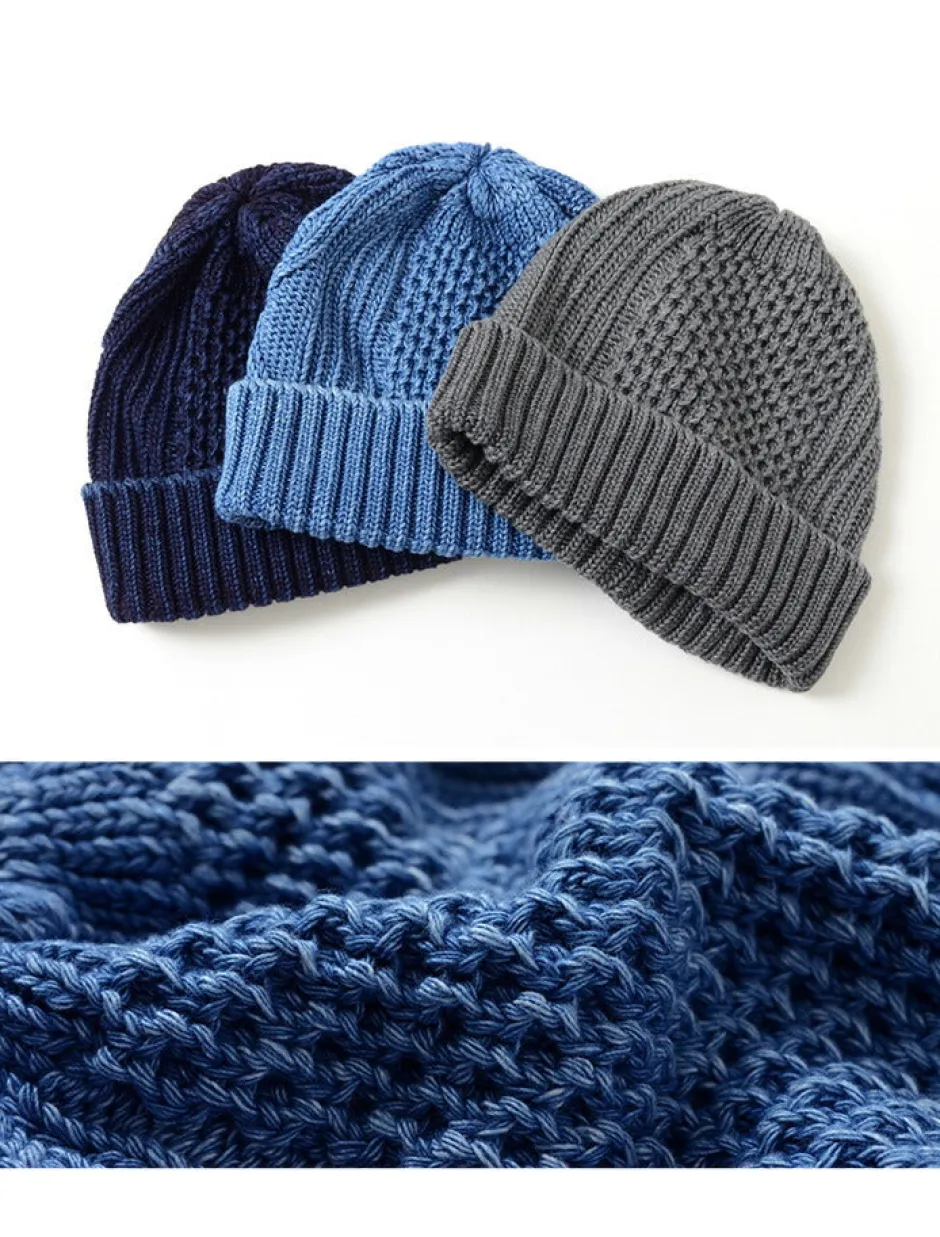 Hats^ROTOTO / Aran Cable Indigo Wax Cap
