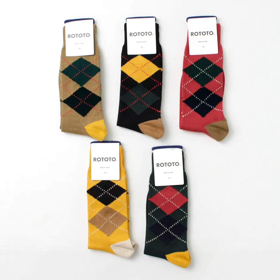 Socks^ROTOTO / Argyle Crew Socks