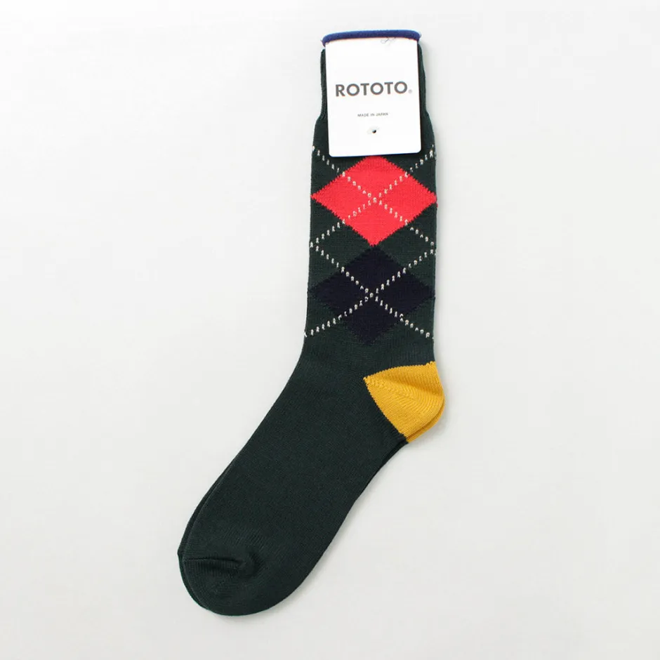 Socks^ROTOTO / Argyle Crew Socks