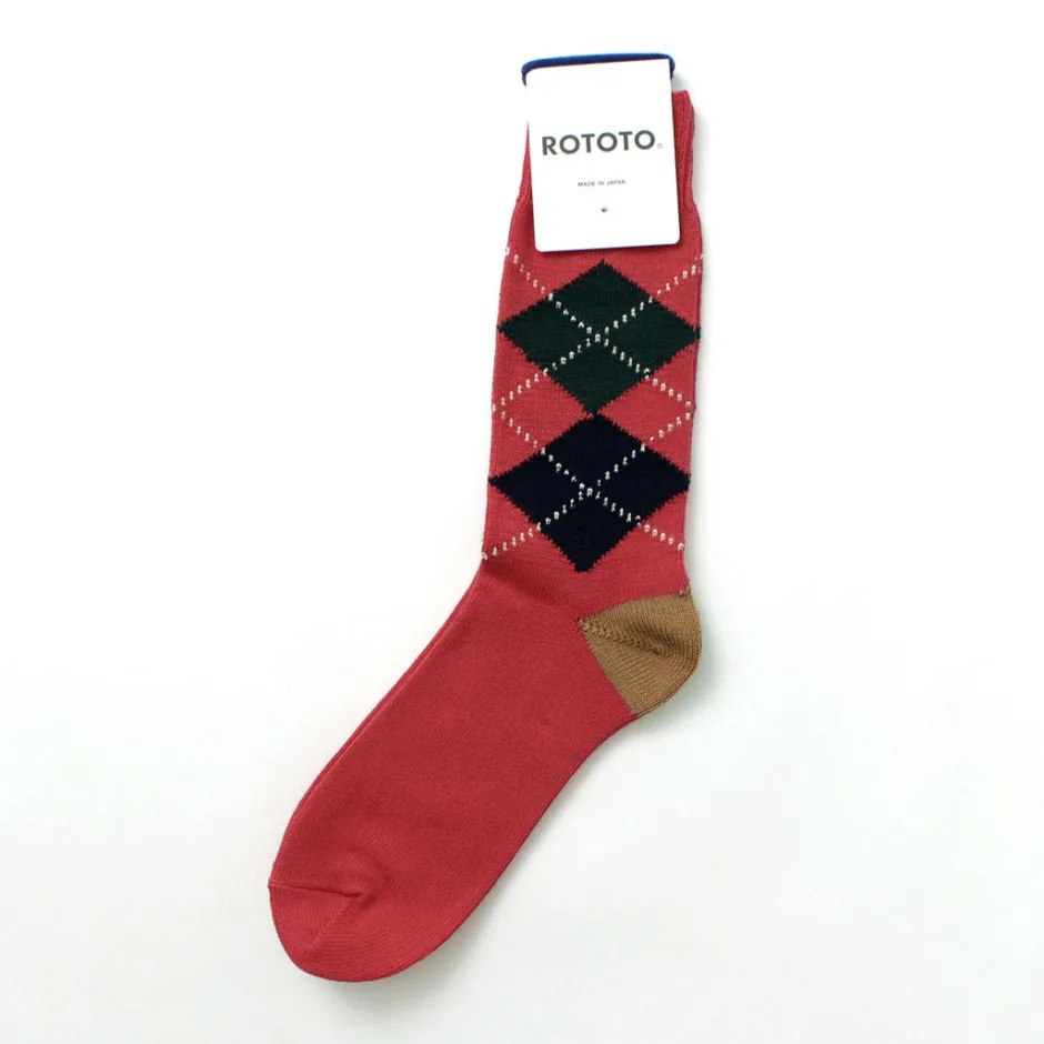 Socks^ROTOTO / Argyle Crew Socks